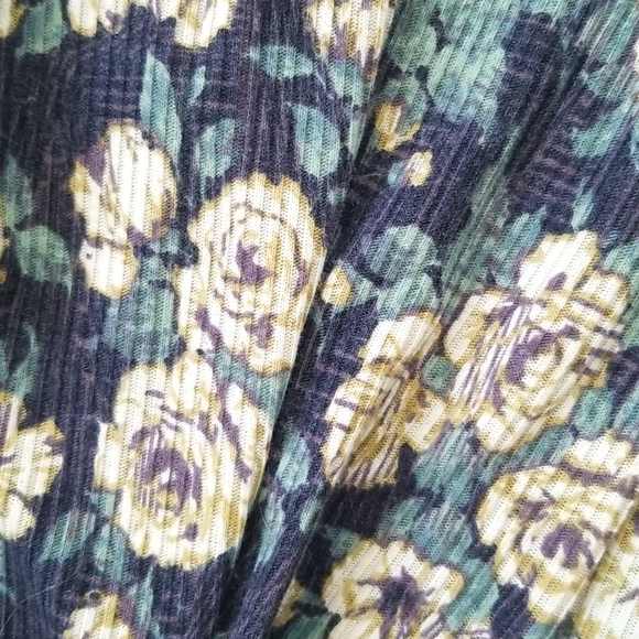 Ribbed Duster Floral Cardigan - Picture 3 of 4